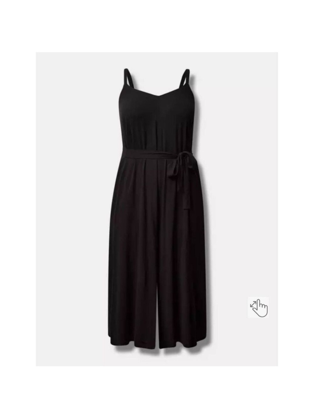 Torrid Cami Culotte Jumpsuit in deep black